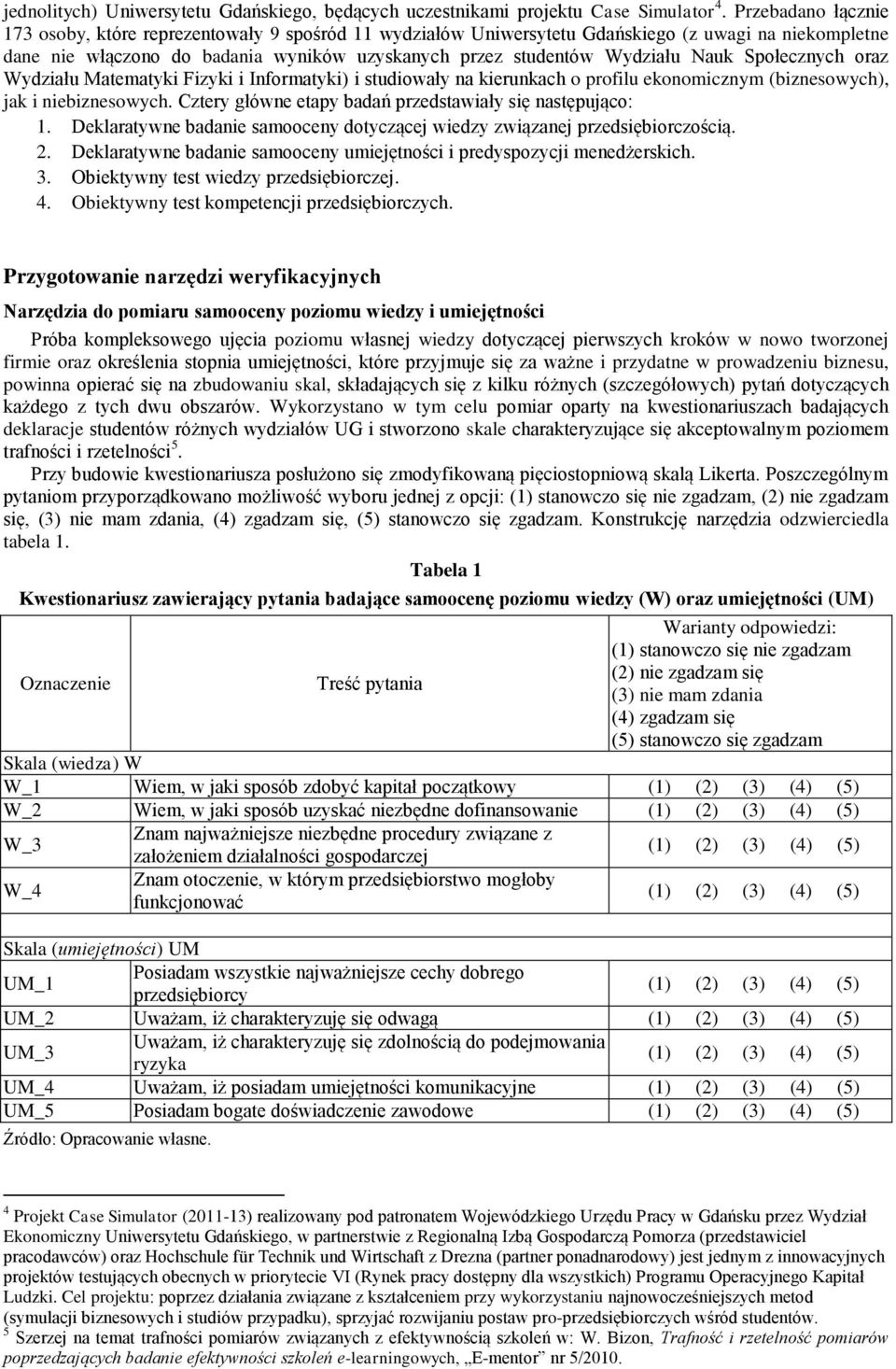 Nauk Społecznych oraz Wydziału Matematyki Fizyki i Informatyki) i studiowały na kierunkach o profilu ekonomicznym (biznesowych), jak i niebiznesowych.