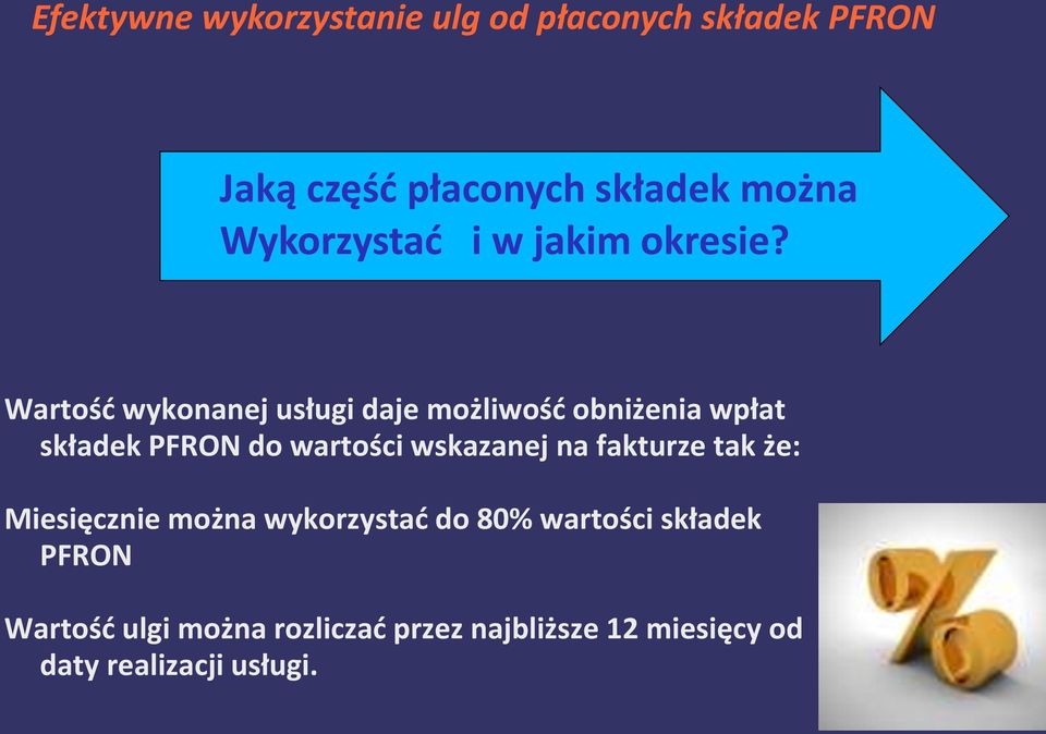 wartości wskazanej na fakturze tak że: Miesięcznie można wykorzystać do 80%