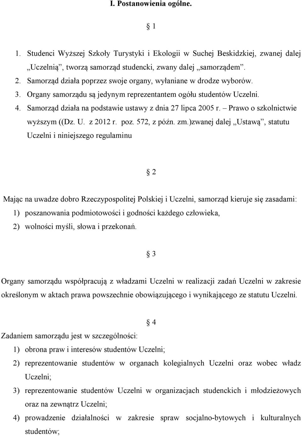 Prawo o szkolnictwie wyższym ((Dz. U. z 2012 r. poz. 572, z późn. zm.