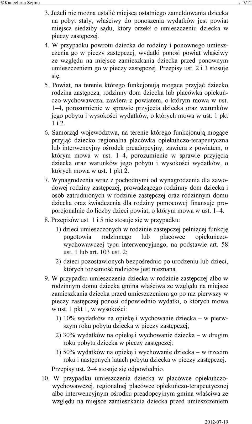 zastępczej. 4.