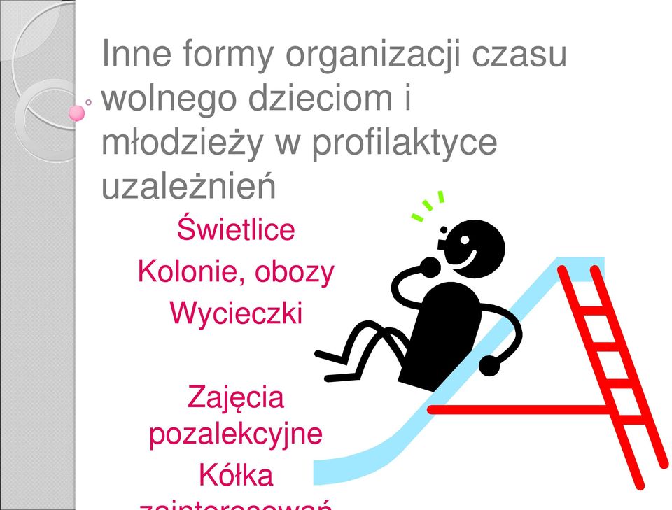 uzależnień Świetlice Kolonie, obozy