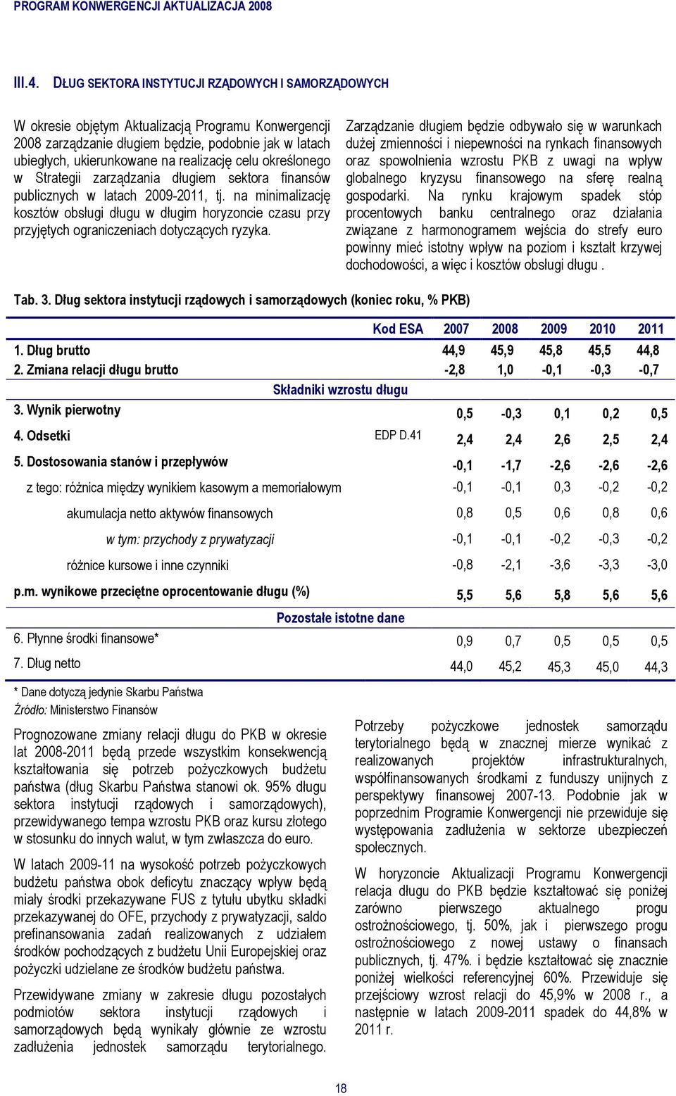 celu określonego w Strategii zarządzania długiem sektora finansów publicznych w latach 2009-2011, tj.