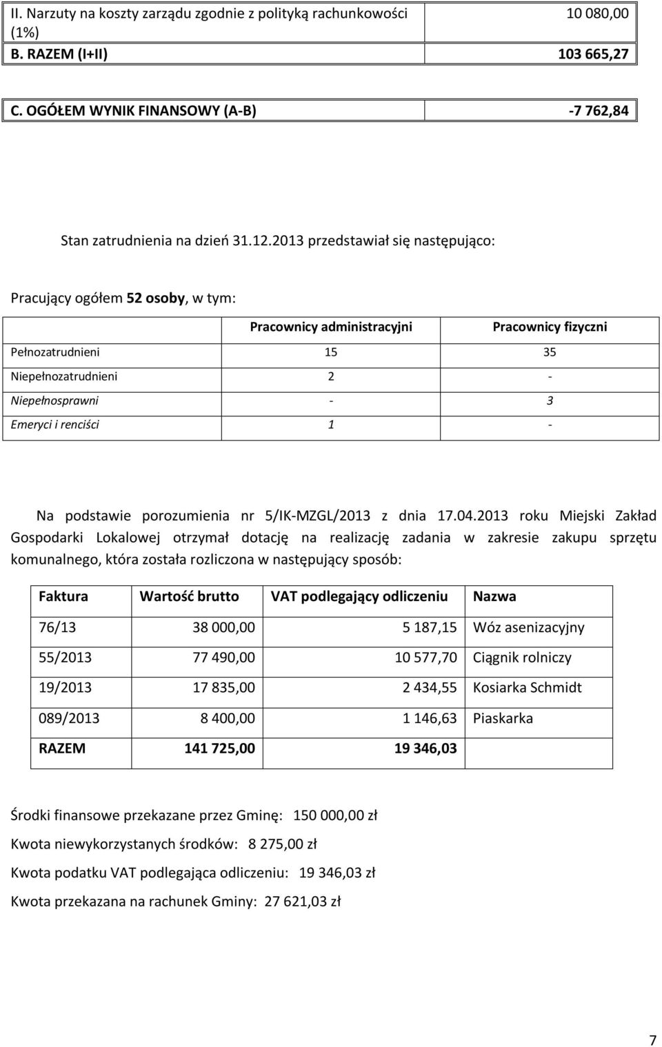 renciści 1 - Na podstawie porozumienia nr 5/IK-MZGL/2013 z dnia 17.04.