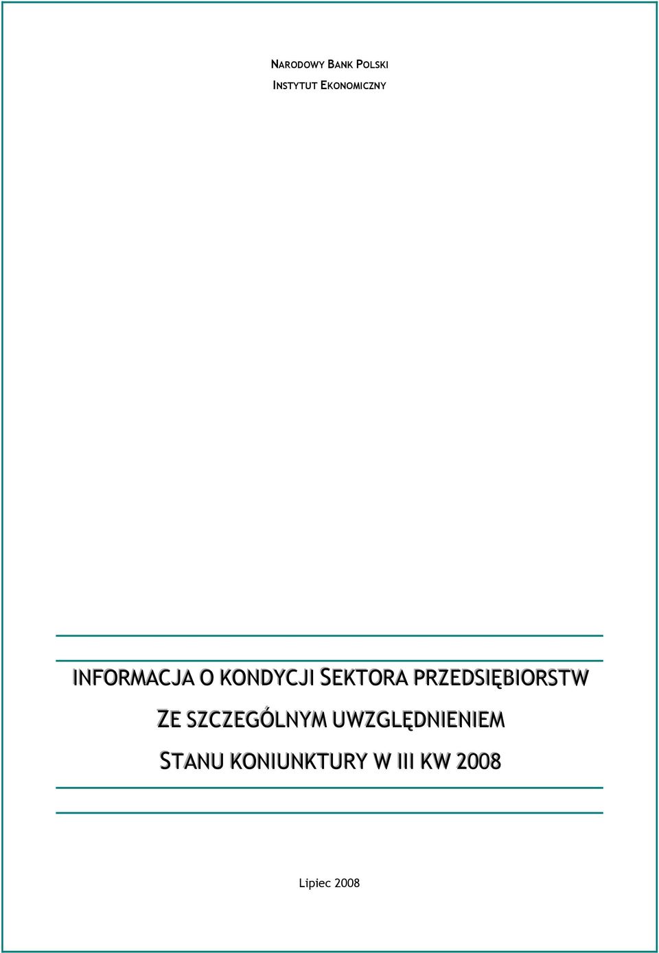 SEKTORA PRZEDSĘBORSTW ZE