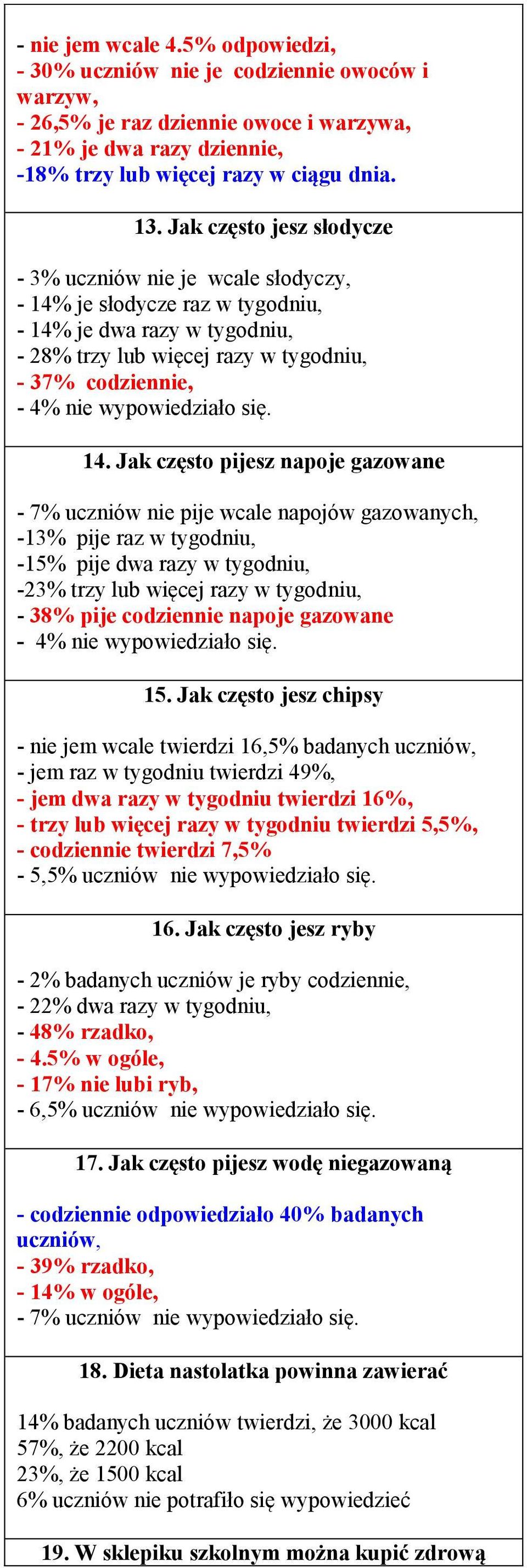 wypowiedziało się. 14.