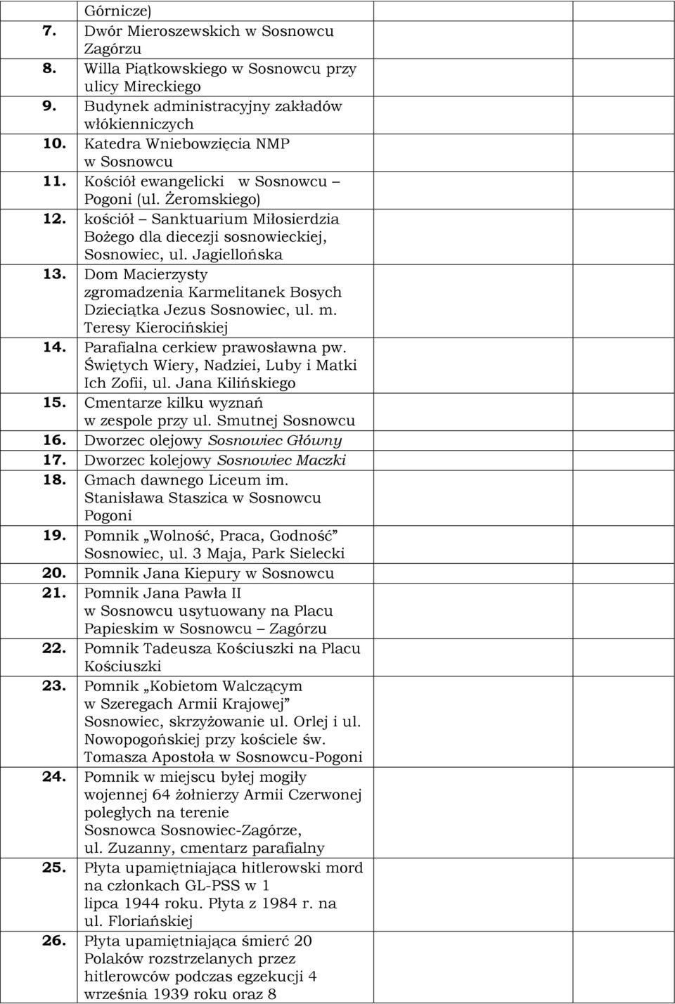 Dom Macierzysty zgromadzenia Karmelitanek Bosych Dzieciątka Jezus Sosnowiec, ul. m. Teresy Kierocińskiej 14. Parafialna cerkiew prawosławna pw. Świętych Wiery, Nadziei, Luby i Matki Ich Zofii, ul.