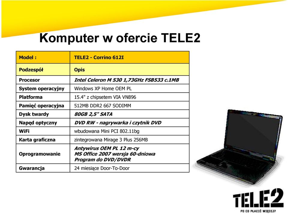 1mb Windows XP Home OEM PL 15.