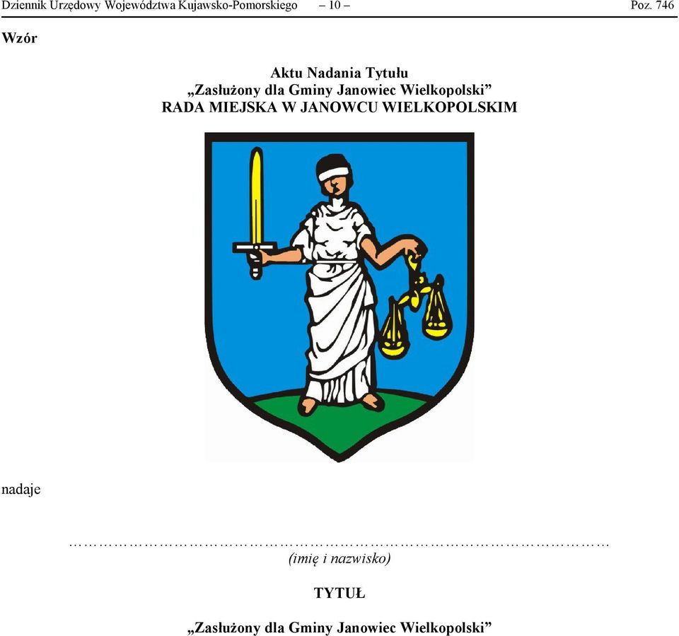 Wielkopolski RADA MIEJSKA W JANOWCU WIELKOPOLSKIM nadaje