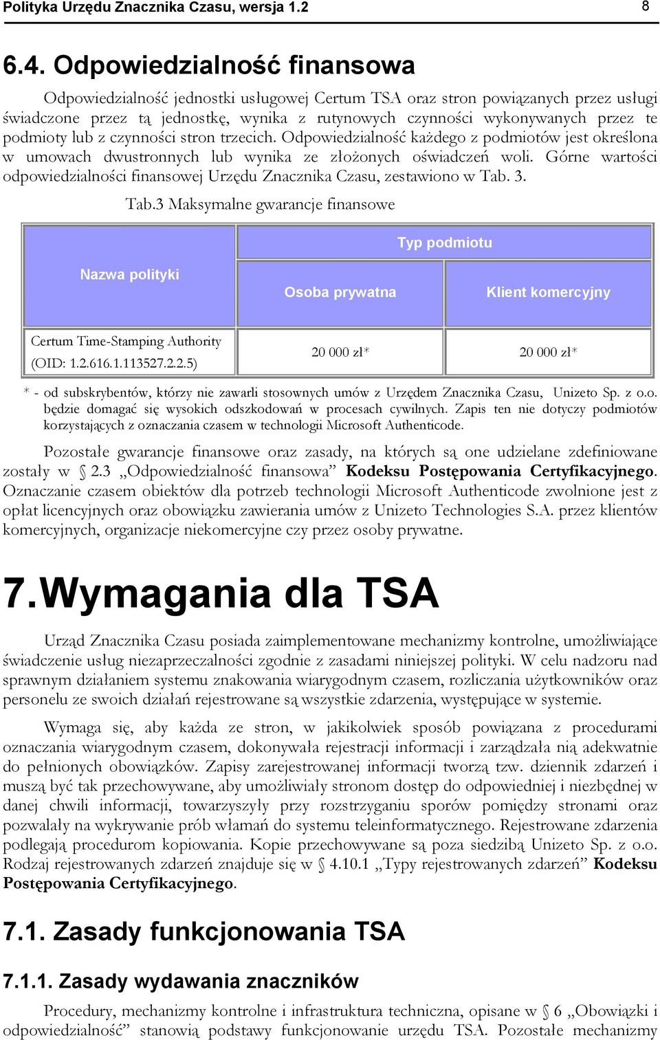 podmioty lub z czynności stron trzecich. Odpowiedzialność każdego z podmiotów jest określona w umowach dwustronnych lub wynika ze złożonych oświadczeń woli.