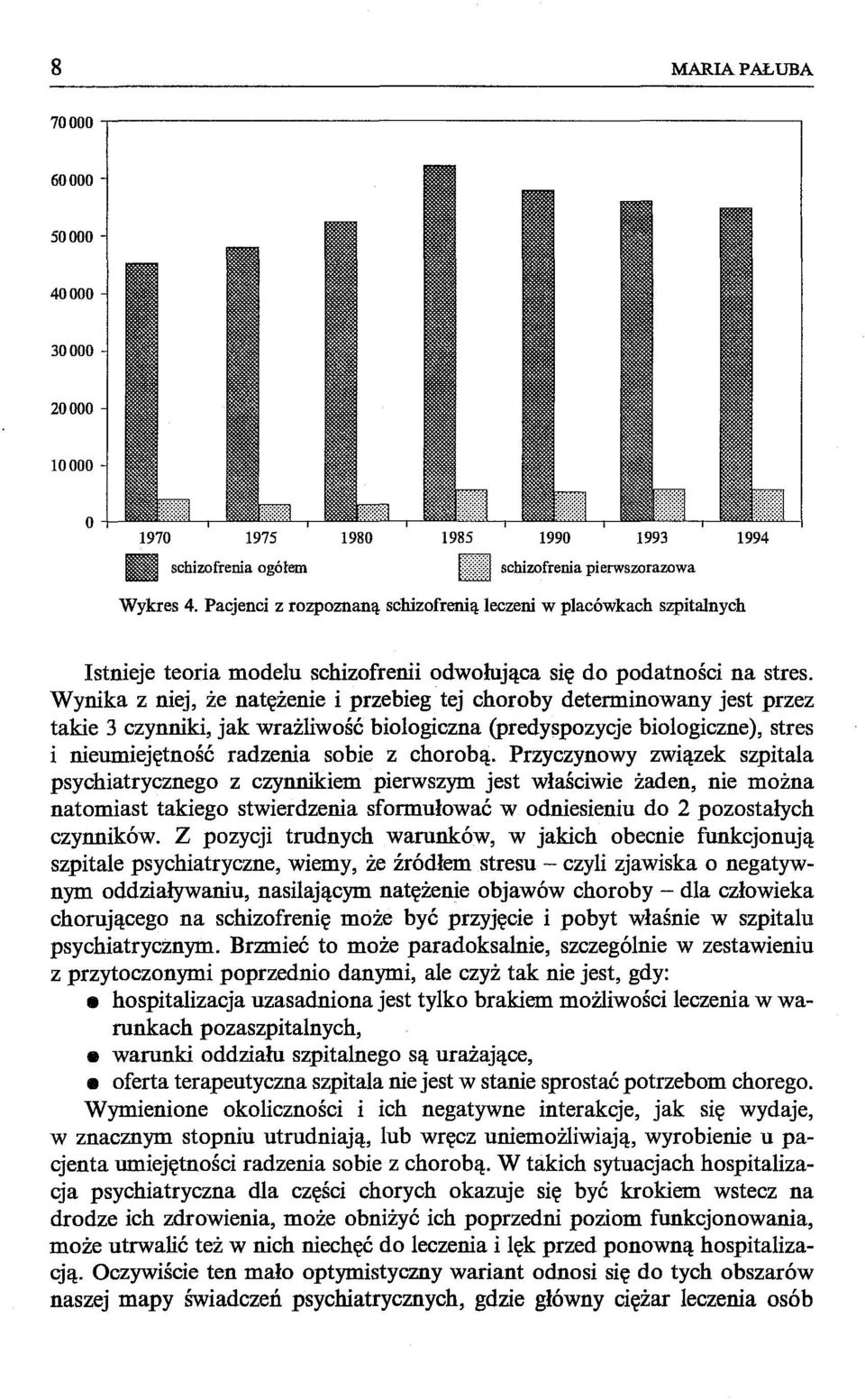 Wynika z niej, że natężenie i przebieg tej choroby determinowany jest przez takie 3 czynniki, jak wrażliwość biologiczna (predyspozycje biologiczne), stres i nieumiejętność radzenia sobie z chorobą.