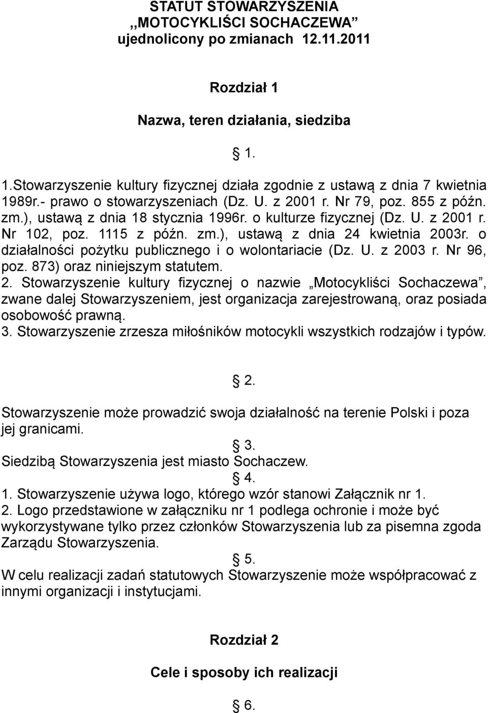 o działalności pożytku publicznego i o wolontariacie (Dz. U. z 20