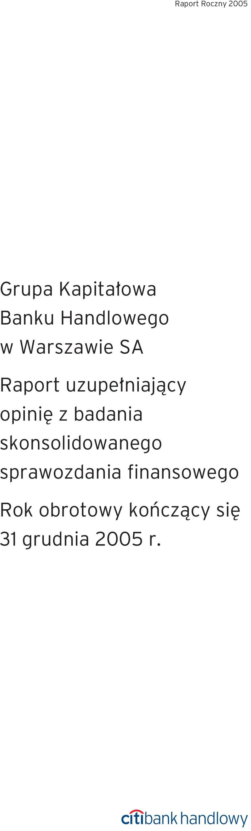 badania skonsolidowanego sprawozdania