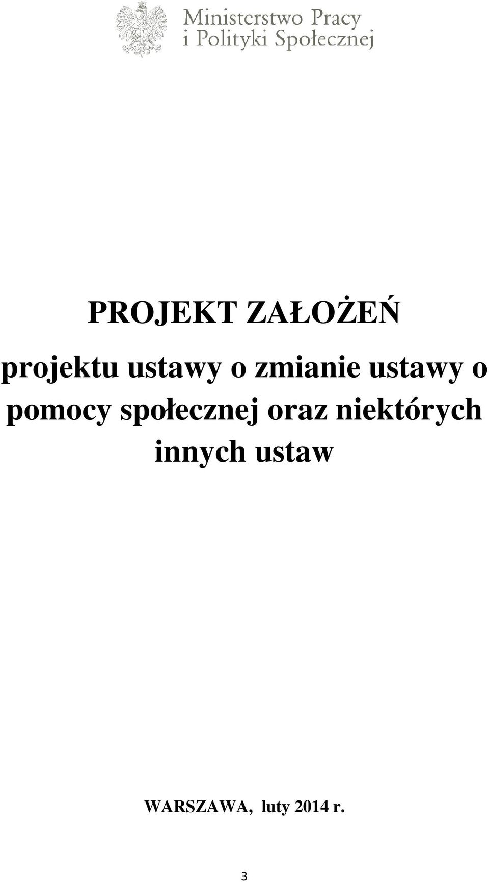 pomocy społecznej oraz