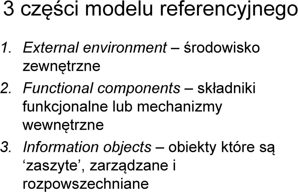 Functional components składniki funkcjonalne lub