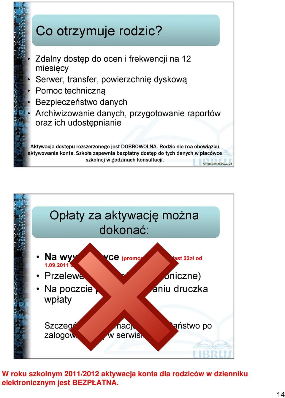 raportów oraz ich udostępnianie Aktywacja dostępu rozszerzonego jest DOBROWOLNA. Rodzic nie ma obowiązku aktywowania konta.