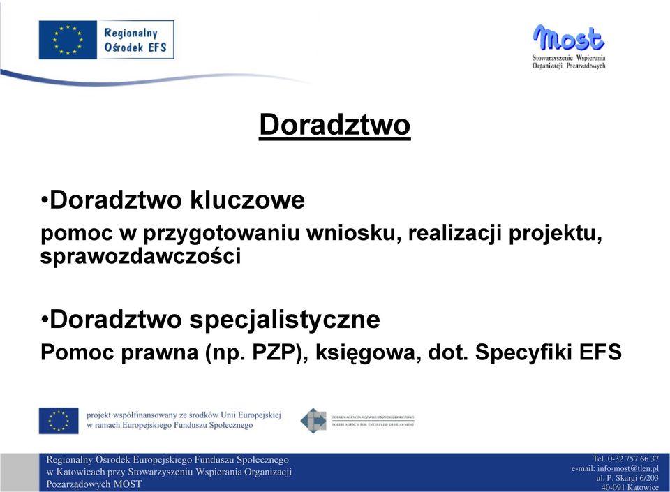 sprawozdawczości Doradztwo specjalistyczne