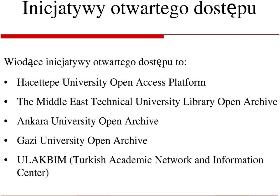 University Library Open Archive Ankara University Open Archive Gazi