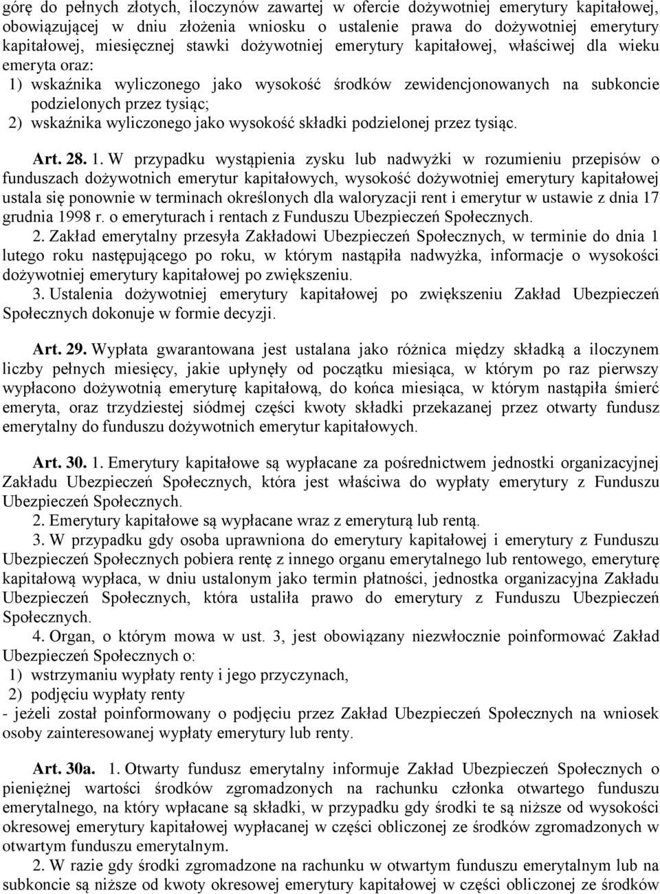 wyliczonego jako wysokość składki podzielonej przez tysiąc. Art. 28. 1.