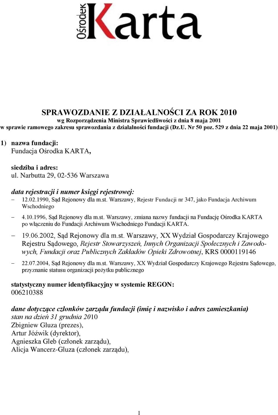 10.1996, Sąd Rejonowy dla m.st.