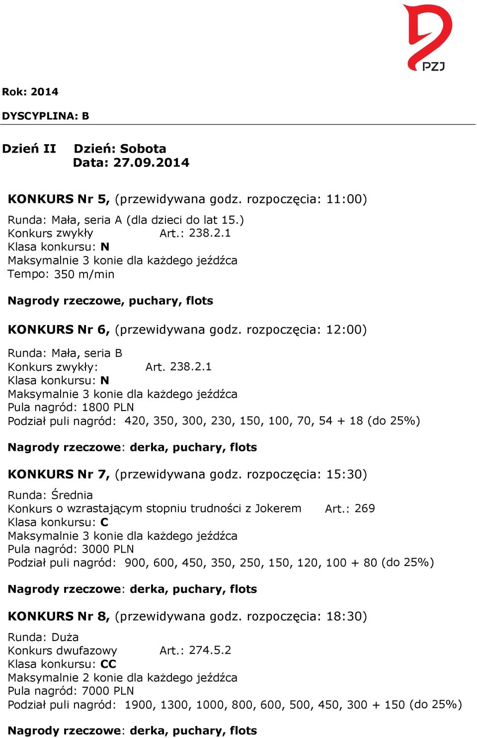 00) Runda: Mała, seria B Konkurs zwykły: Art. 23