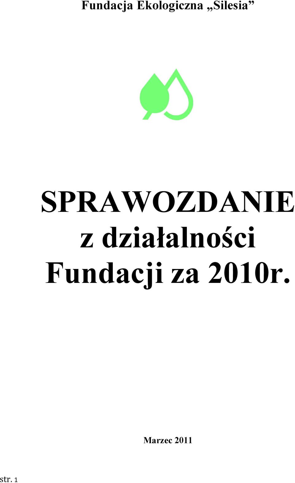 działalności Fundacji