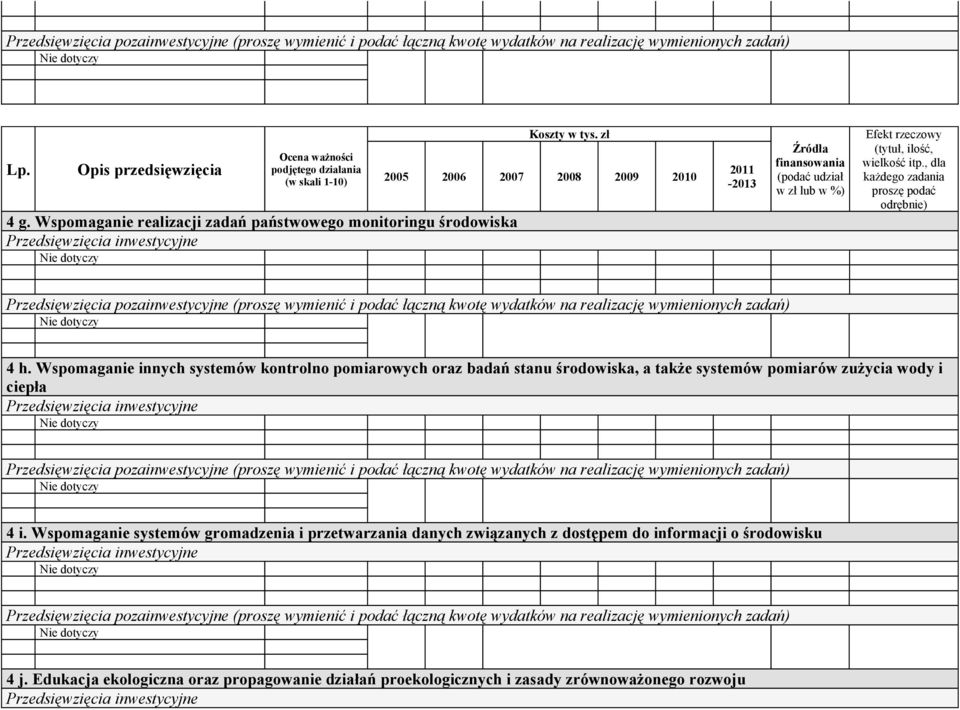 , dla każdego zadania proszę podać odrębnie) 4 h.