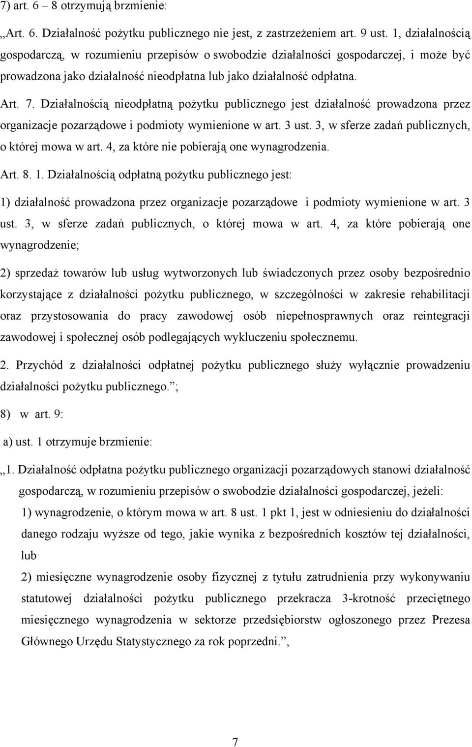 Działalnością nieodpłatną pożytku publicznego jest działalność prowadzona przez organizacje pozarządowe i podmioty wymienione w art. 3 ust. 3, w sferze zadań publicznych, o której mowa w art.