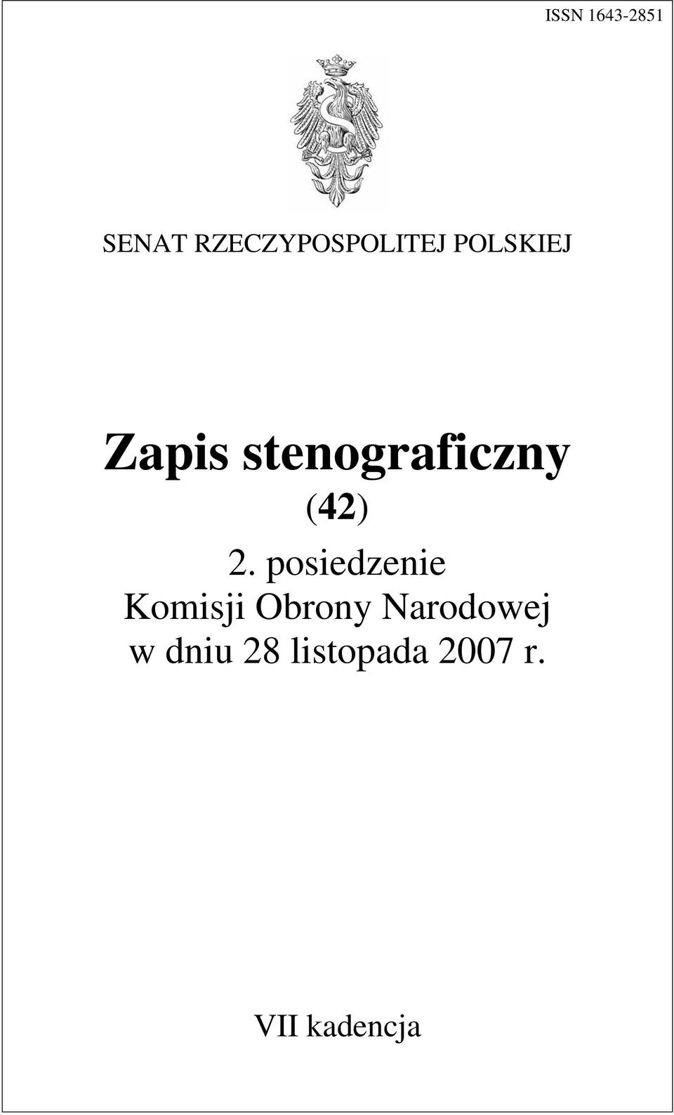 posiedzenie Komisji Obrony Narodowej w