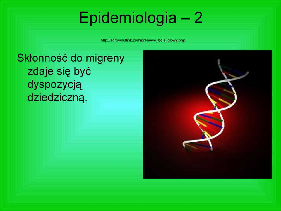 php Skłonność do migreny zdaje