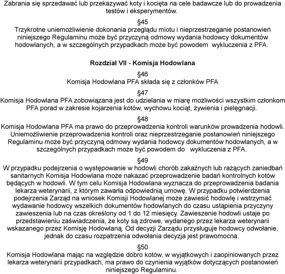 przypadkach może być powodem wykluczenia z PFA.