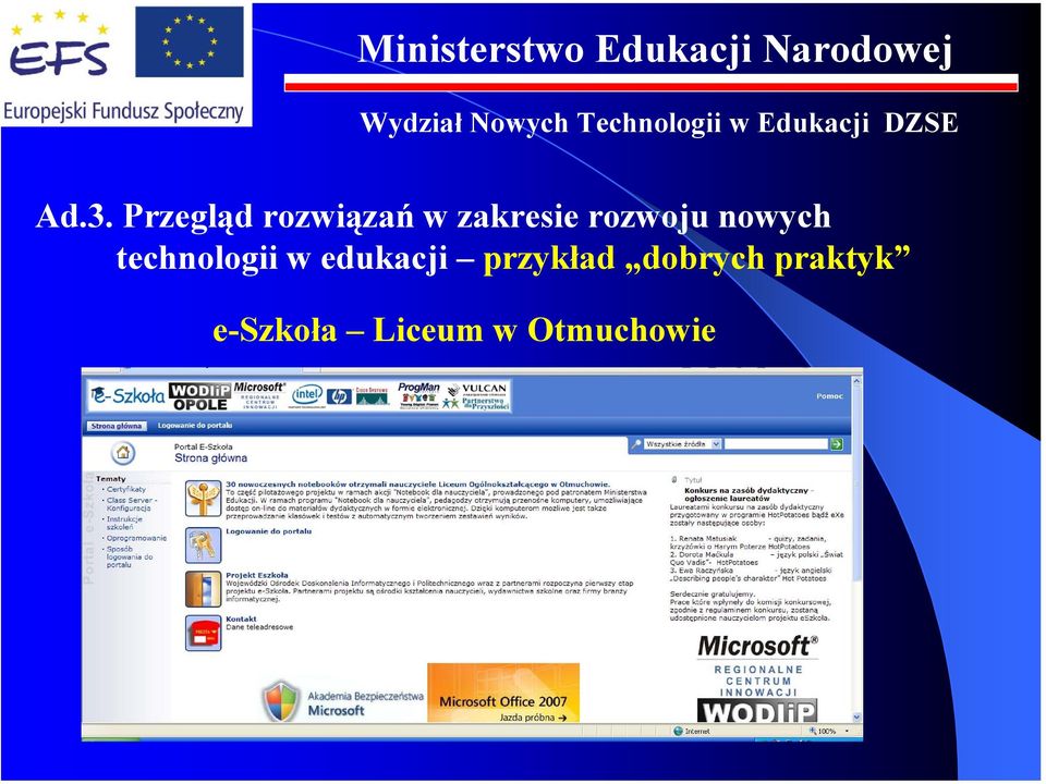 technologii w edukacji przykład