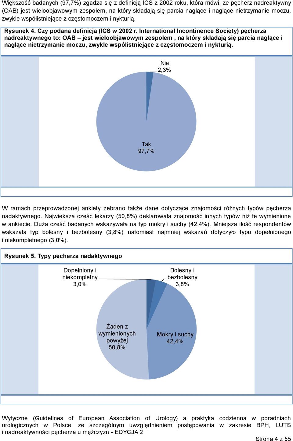 International Incontinence Society) pęcherza nadreaktywnego to: OAB jest wieloobjawowym zespołem, na który składają się parcia naglące i naglące nietrzymanie moczu, zwykle współistniejące z