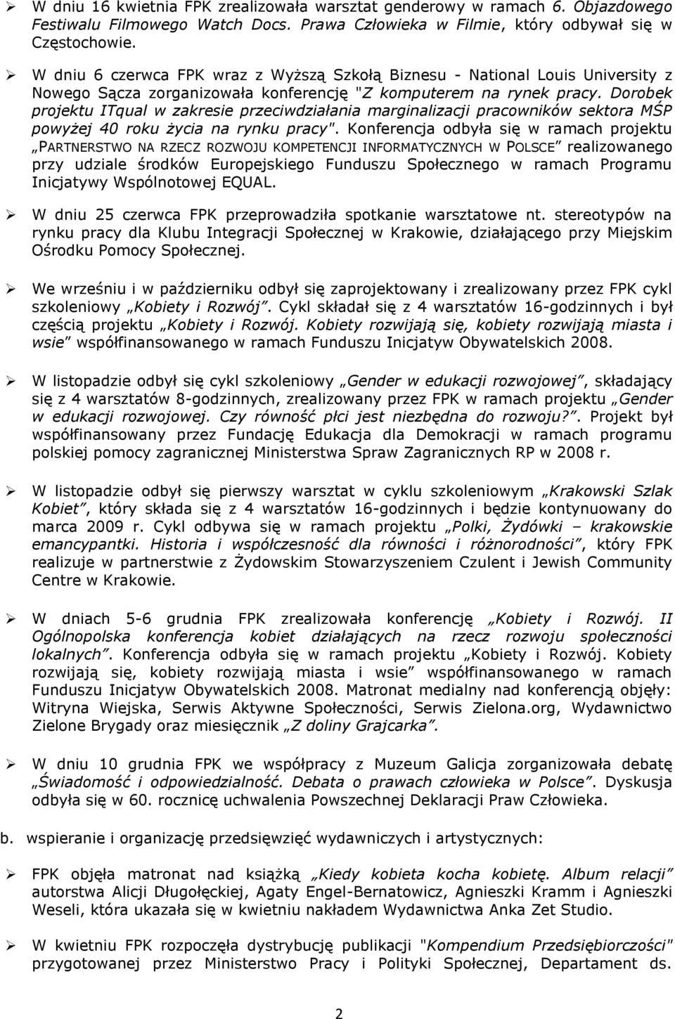 Dorobek projektu ITqual w zakresie przeciwdziałania marginalizacji pracowników sektora MŚP powyżej 40 roku życia na rynku pracy".