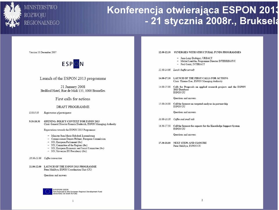 ESPON 2013-21