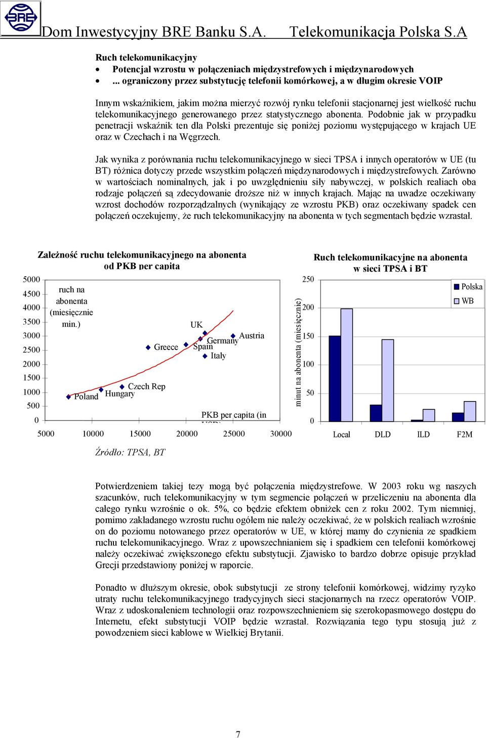 generowanego przez statystycznego abonenta. Podobnie jak w przypadku penetracji wskaźnik ten dla Polski prezentuje się poniżej poziomu występującego w krajach UE oraz w Czechach i na Węgrzech.