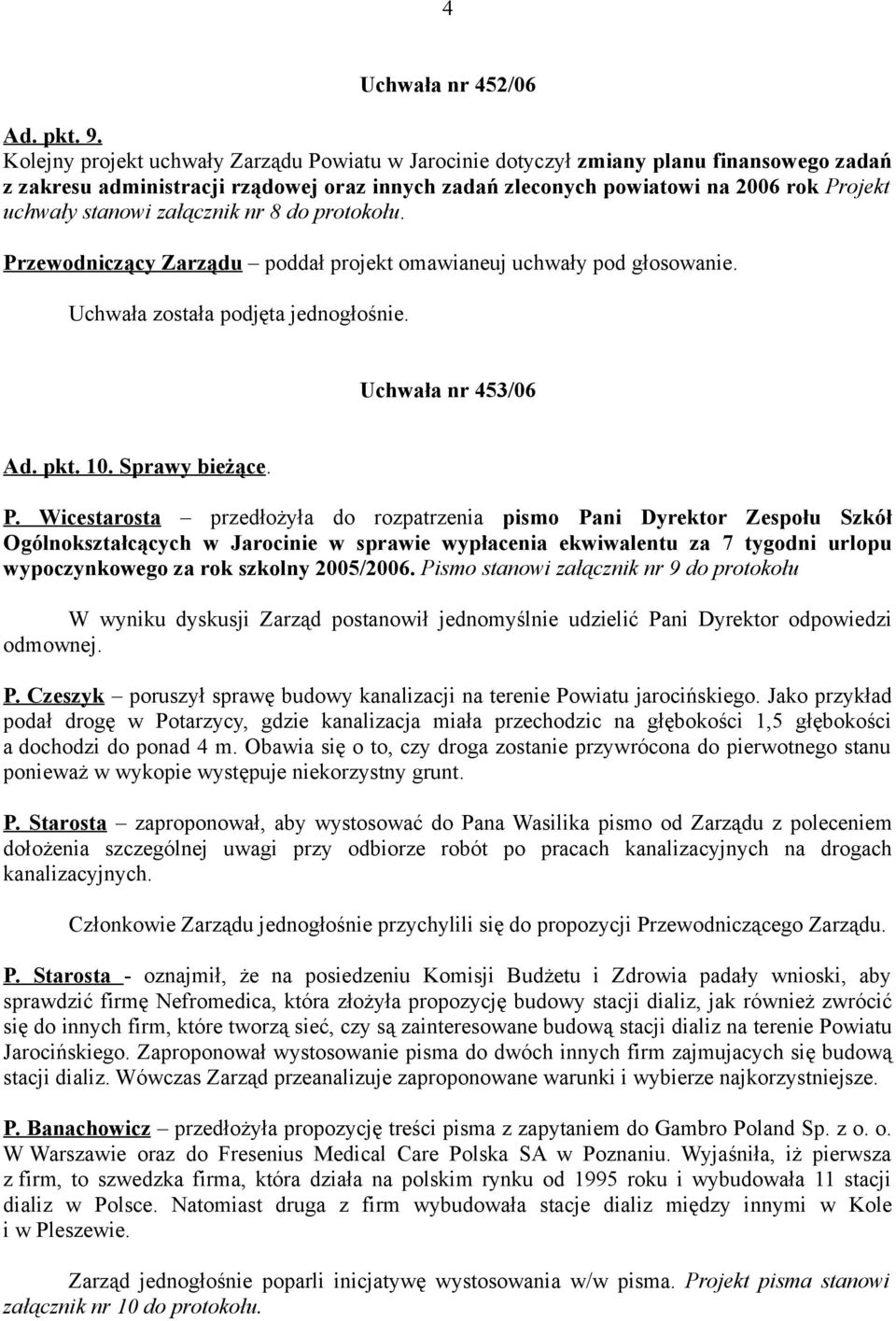 załącznik nr 8 do protokołu. Pr