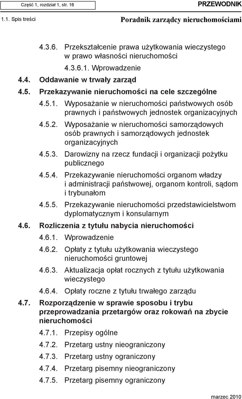 Wyposa anie w nieruchomoœci samorz¹dowych osób prawnych i samorz¹dowych jednostek organizacyjnych 4.