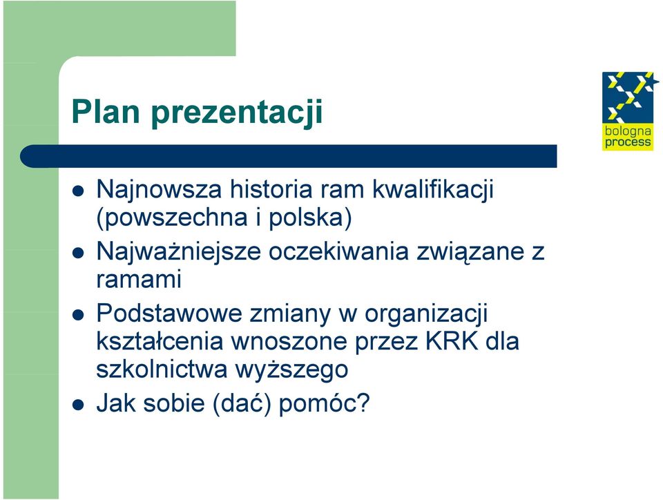 z ramami Podstawowe zmiany w organizacji kształcenia