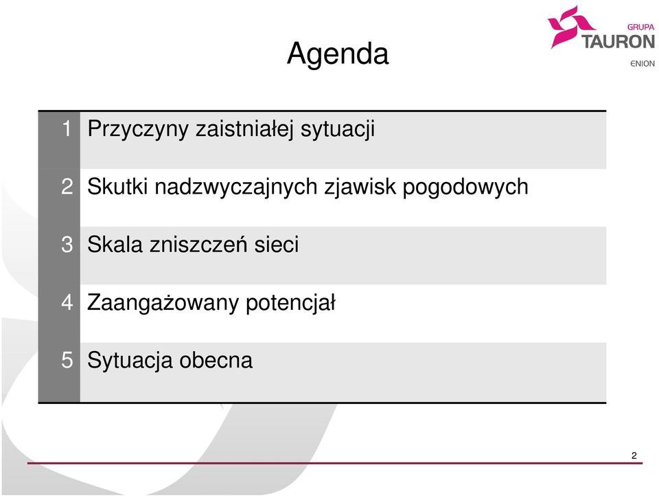 zjawisk pogodowych 3 Skala zniszczeń