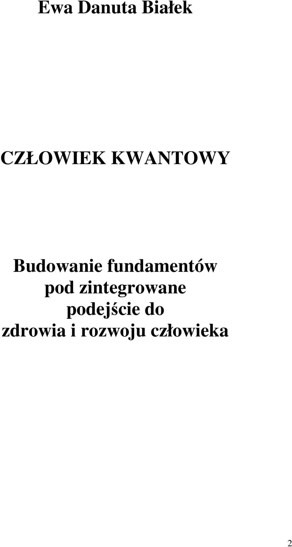 fundamentów pod zintegrowane