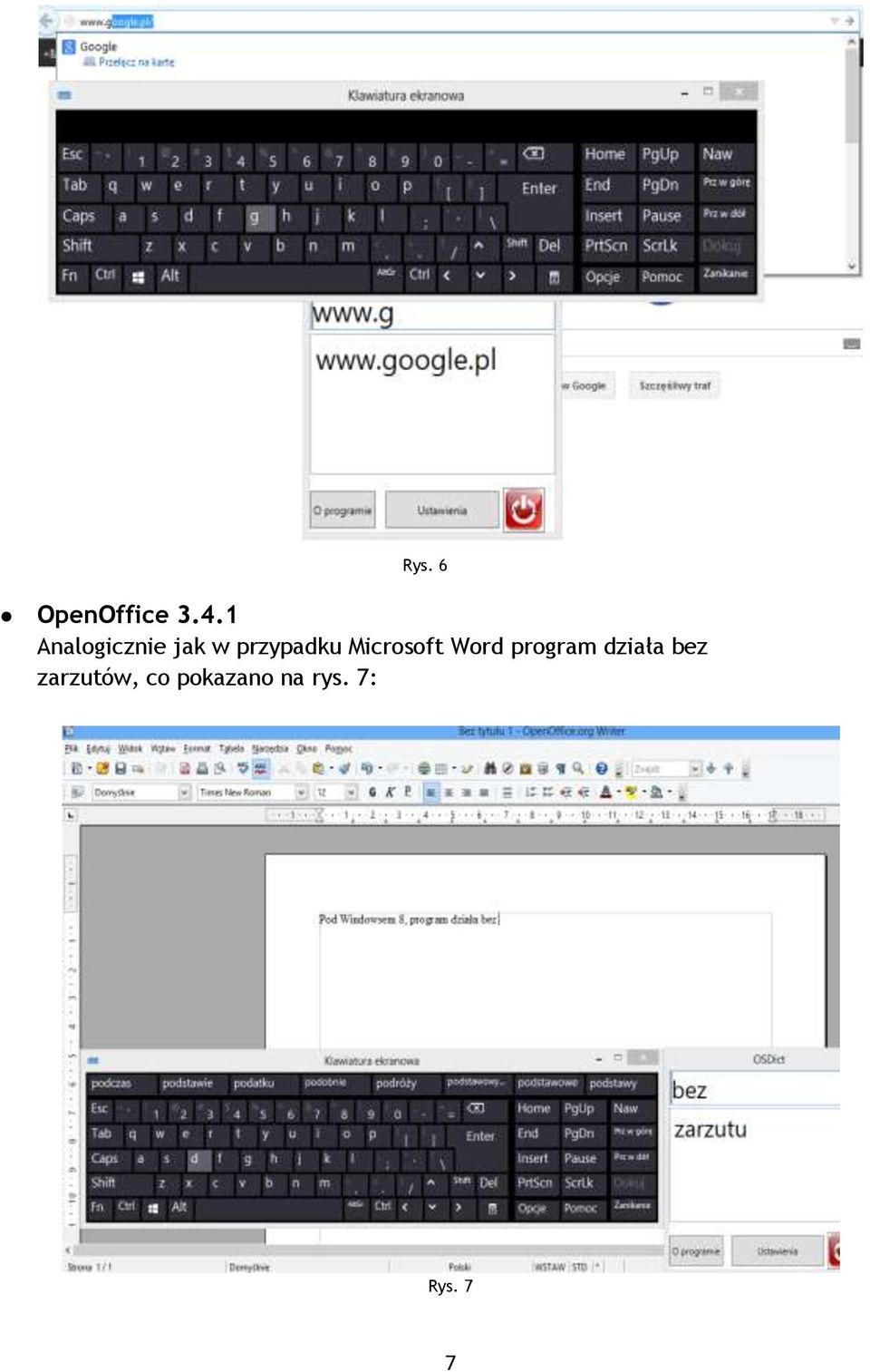 Microsoft Word program działa