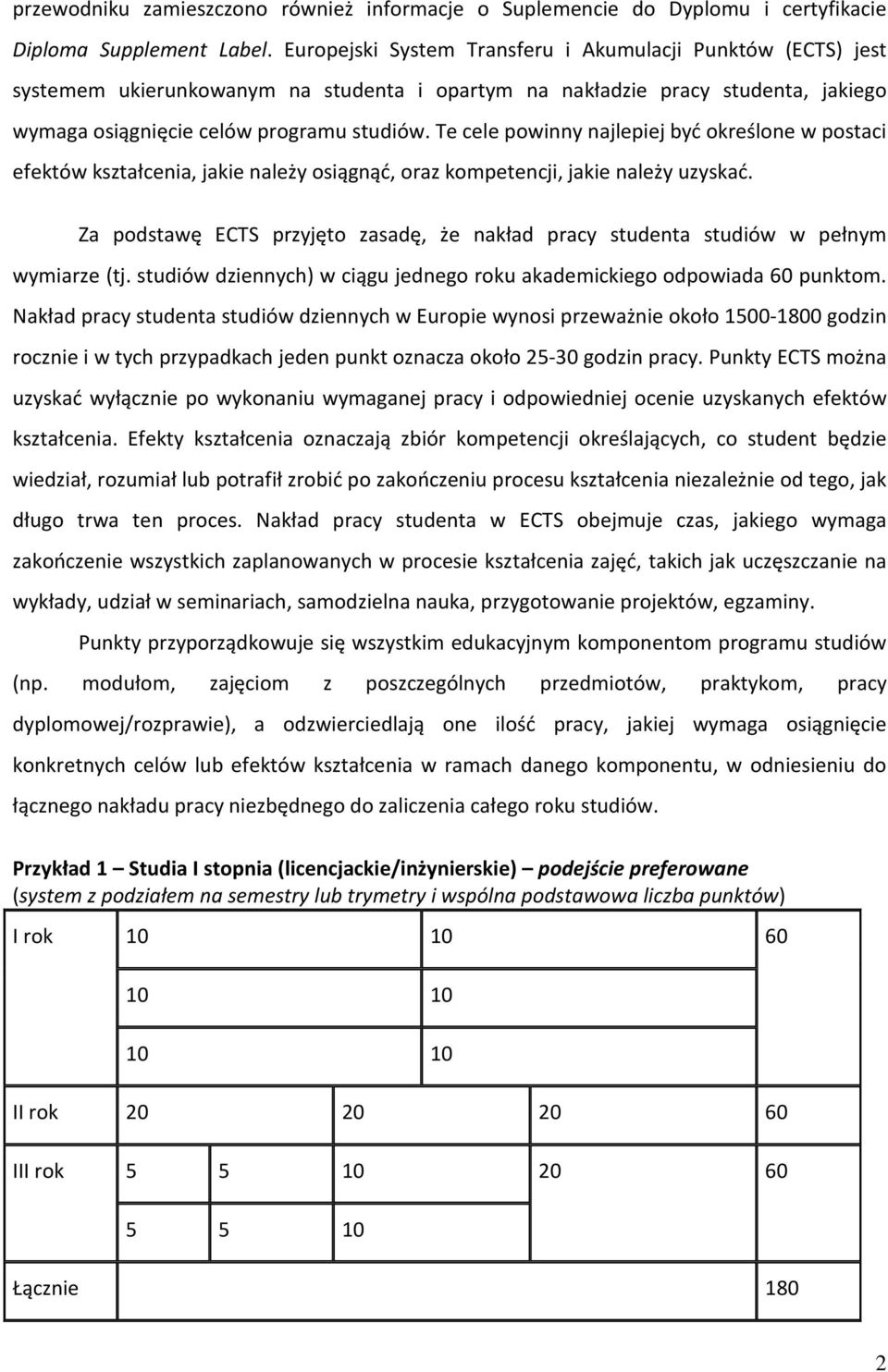 Te cele powinny najlepiej być określone w postaci efektów kształcenia, jakie należy osiągnąć, oraz kompetencji, jakie należy uzyskać.