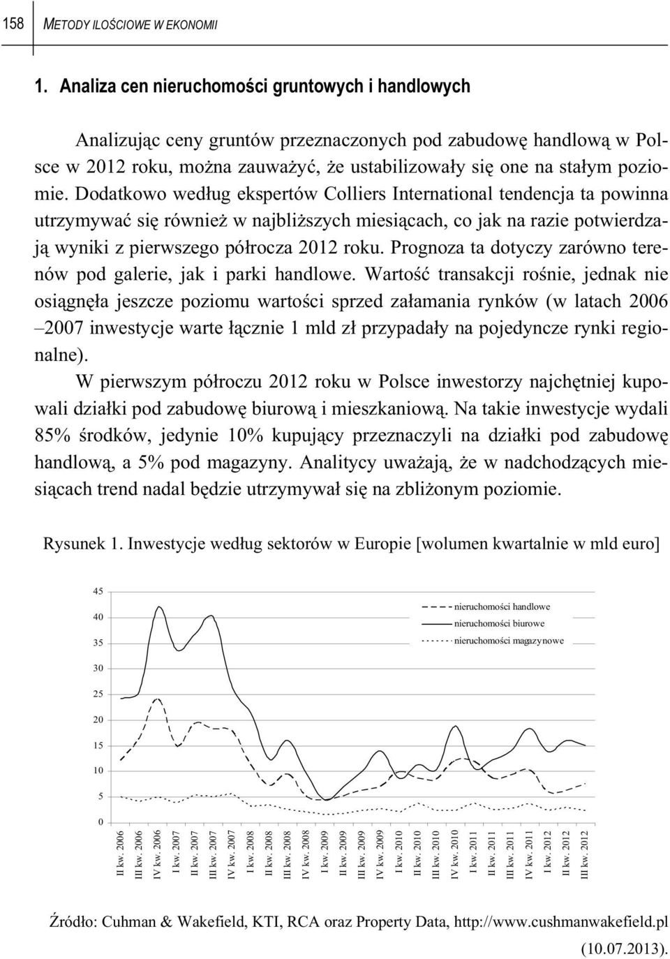 Dodatkowo wed ug ekspertów Colliers International tendencja ta powinna utrzymywa si równie w najbli szych miesi cach, co jak na razie potwierdzaj wyniki z pierwszego pó rocza 2012 roku.