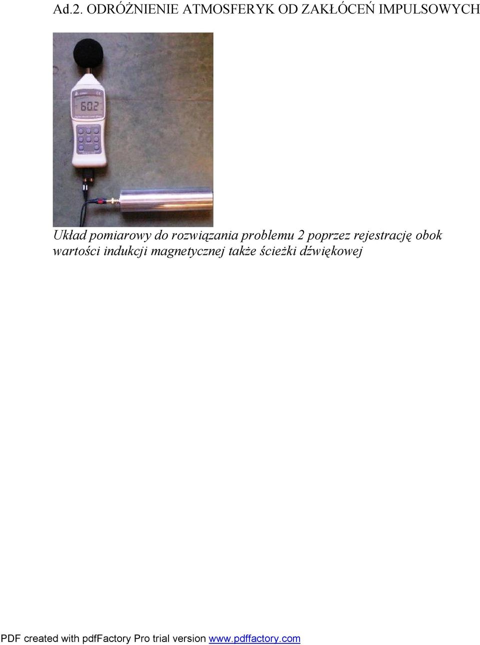 problemu 2 poprzez rejestrację obok