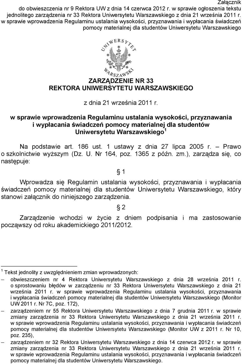 WARSZAWSKIEGO z dnia 21 września 2011 r.