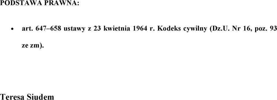 1964 r. Kodeks cywilny (Dz.U.