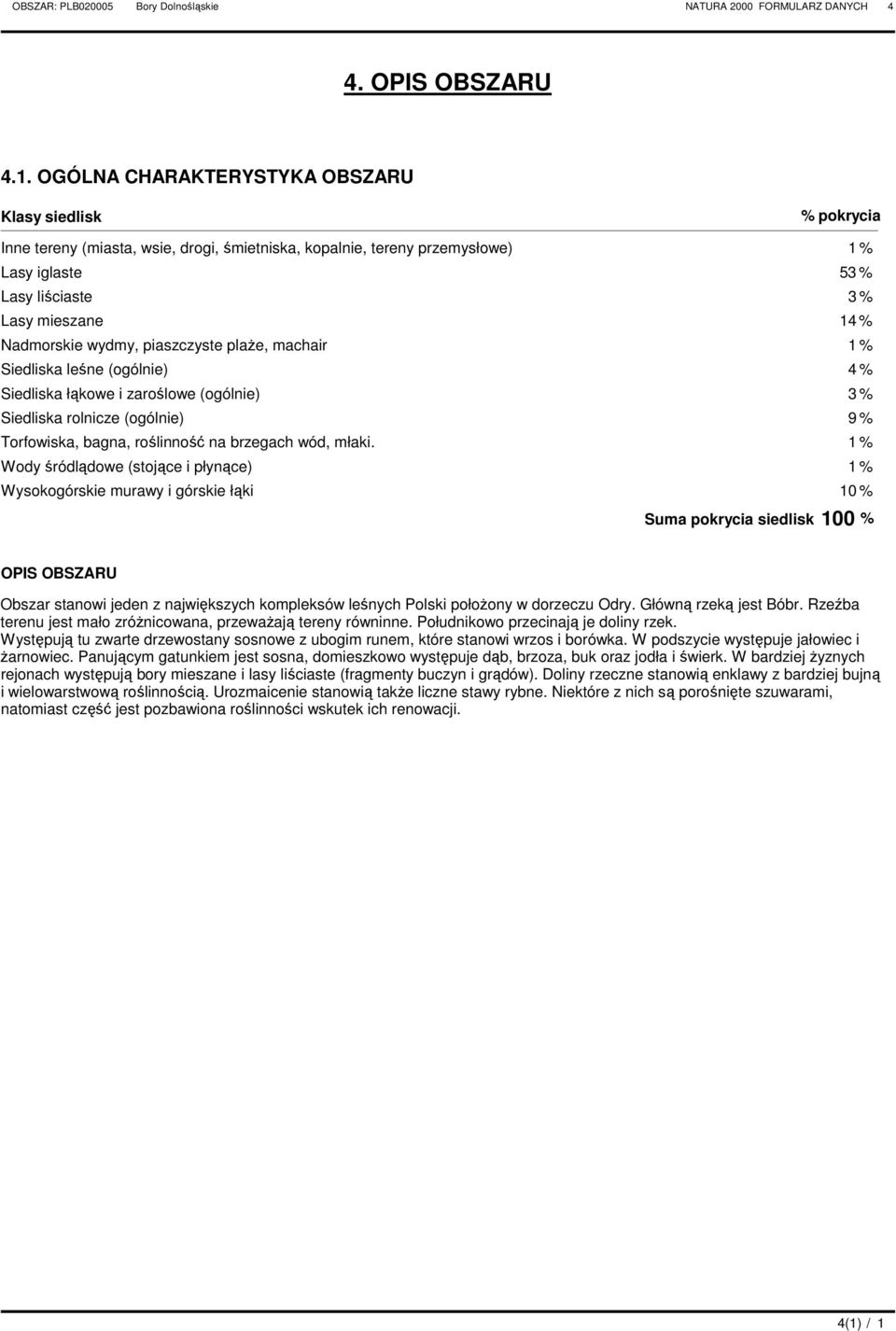 Nadmorskie wydmy, piaszczyste plaŝe, machair 1 % Siedliska leśne (ogólnie) 4 % Siedliska łąkowe i zaroślowe (ogólnie) 3 % Siedliska rolnicze (ogólnie) 9 % Torfowiska, bagna, roślinność na brzegach