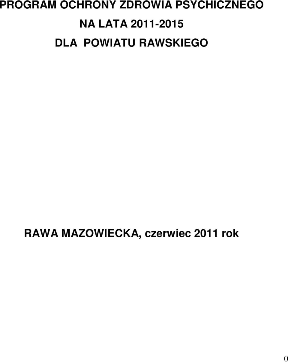 2011-2015 DLA POWIATU