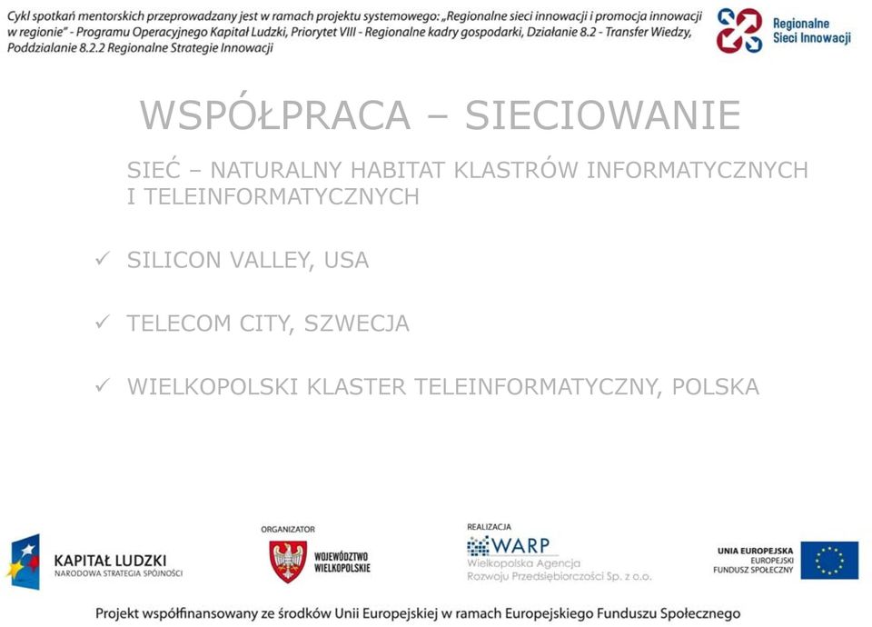 TELEINFORMATYCZNYCH SILICON VALLEY, USA