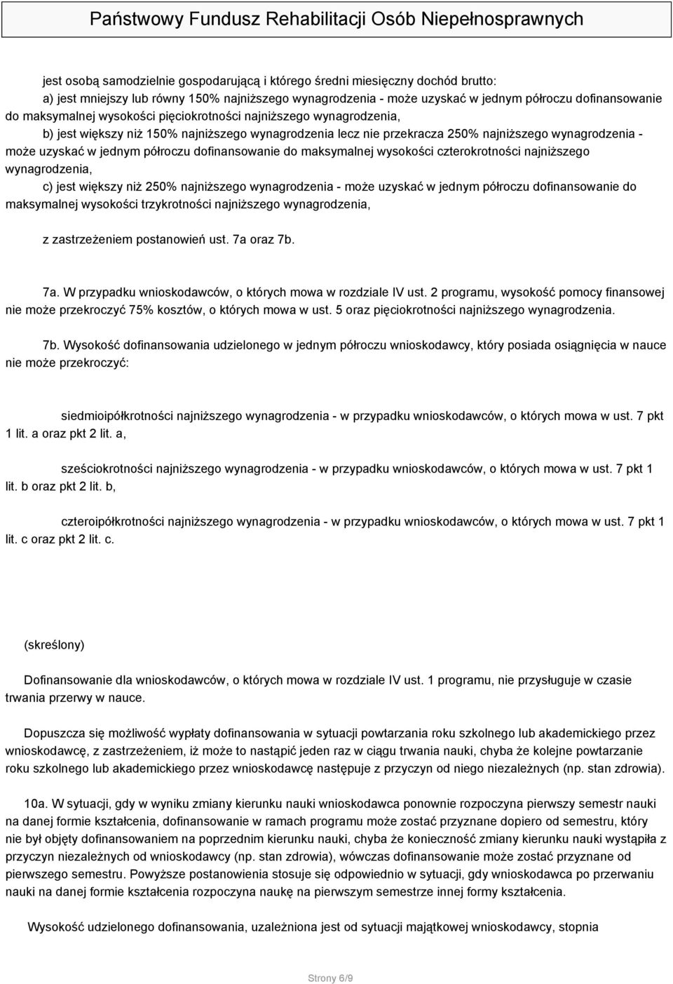 dofinansowanie do maksymalnej wysokości czterokrotności najniższego wynagrodzenia, c) jest większy niż 250% najniższego wynagrodzenia - może uzyskać w jednym półroczu dofinansowanie do maksymalnej